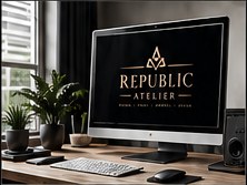 Graphic design workspace